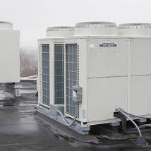 Roof mounted commercial HVAC unit